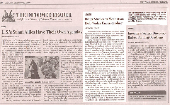 Wall St article