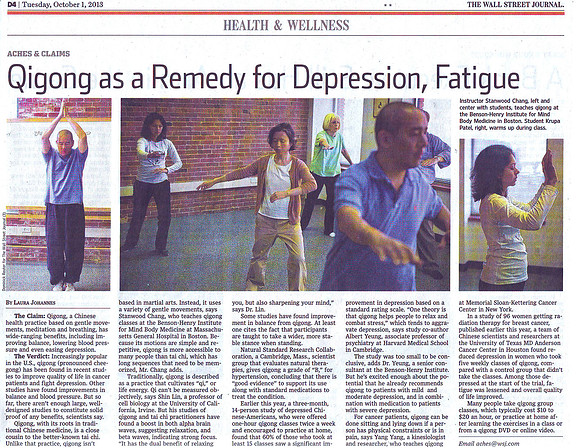Qigong-Wall St article