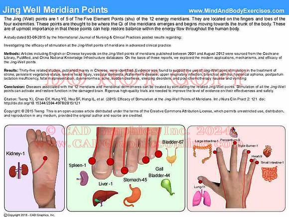Jing Well Meridian Points