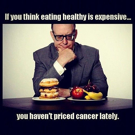 Burger vs fruit